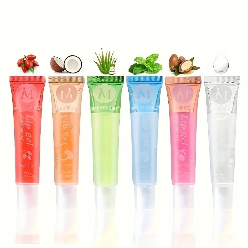 6Piece Moisturizing Lip Gel Set Nutritious Translucent Lip Oil Collection 3