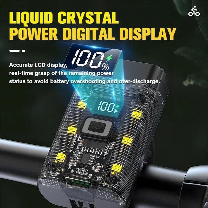 T6 LED Bicycle Front Light HighIntensity Rechargeable Night Riding Headlamp 2