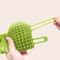 Pet Cat Hair Removal Massage Comb Silicone SelfGrooming Wall Brush 3