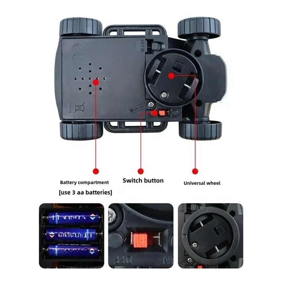 Toddler Sensory Crawling Toy Car Interactive Tummy Time Gift 2