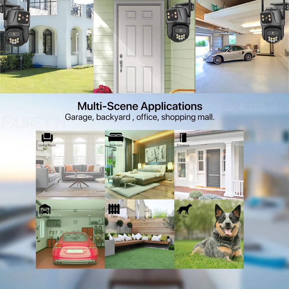 DualLens 4K 8MP External WiFi PTZ Camera Advanced Outdoor Surveillance 3