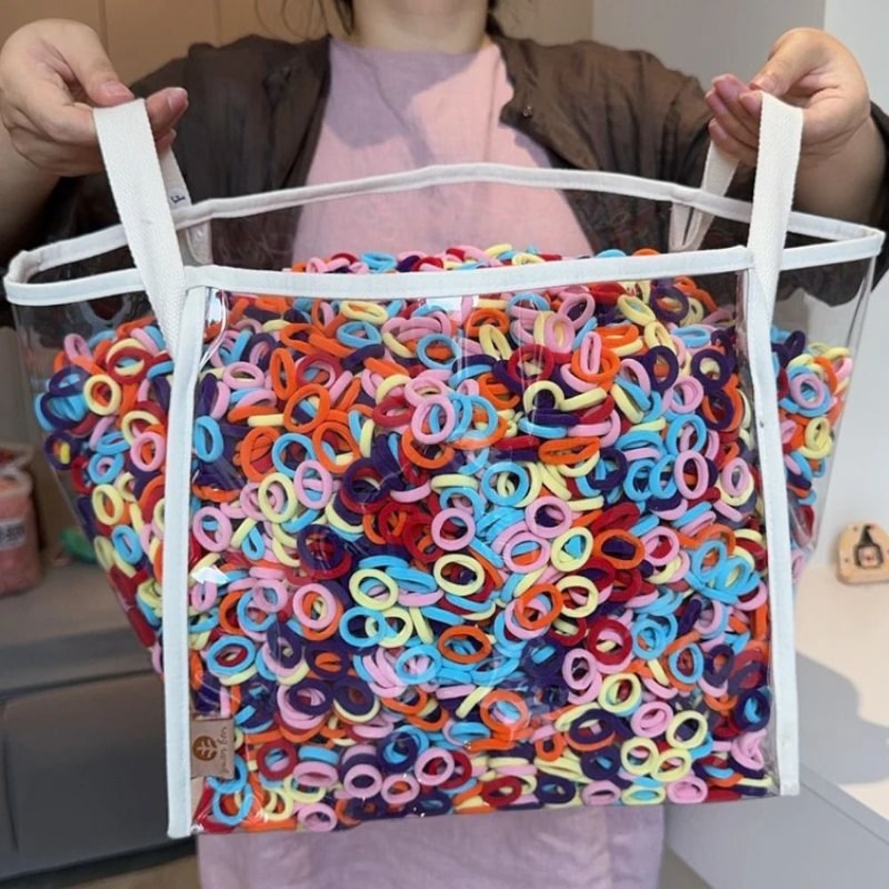 Colorful Basic Nylon Elastic Hair Ties ProfessionalStandard Ponytail Holders 0