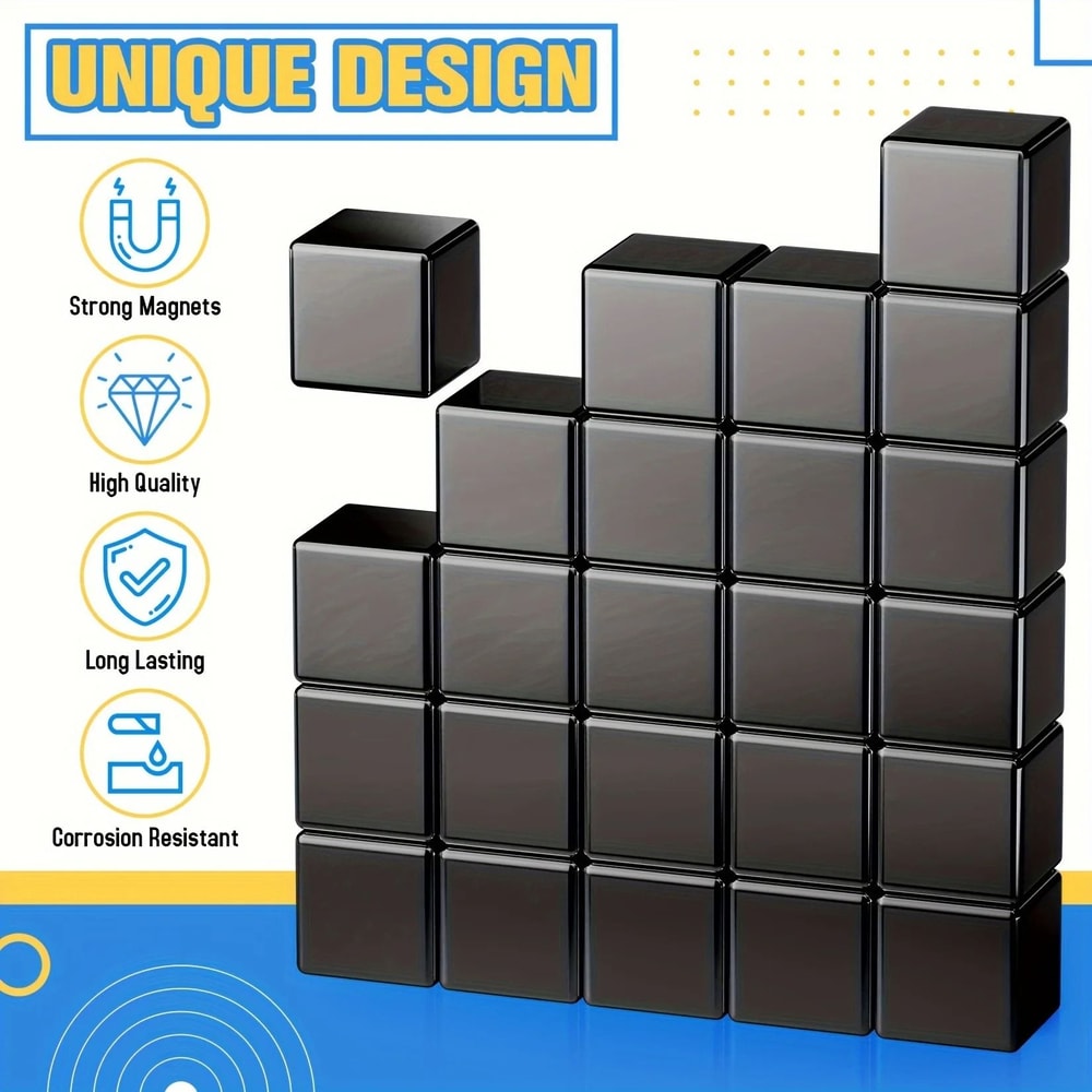 Professional Neodymium Square Magnets IndustrialGrade HeavyDuty Pull Force 5