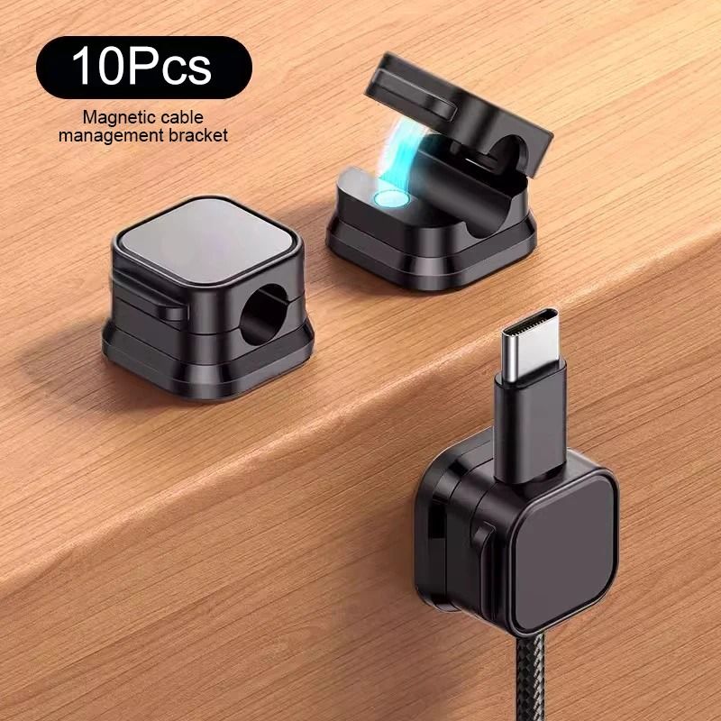 SEAMETAL Professional Magnetic Cable Management System 10Piece IndustrialGrade Cord Organizer 7