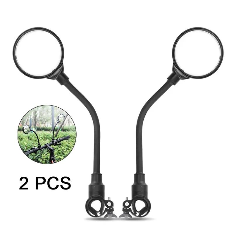 Universal Professional Bicycle Rearview Mirror Set 360 Adjustable Handlebar Security 15