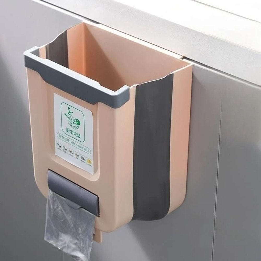 WallMounted Folding Trash Can IndustrialGrade SpaceSaving Solution 8