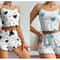 2Piece Womens Love Print Sleepwear Set IndustrialGrade Comfort Breathability 12
