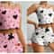 2Piece Womens Love Print Sleepwear Set IndustrialGrade Comfort Breathability 13