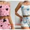 2Piece Womens Love Print Sleepwear Set IndustrialGrade Comfort Breathability 15