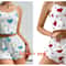 2Piece Womens Love Print Sleepwear Set IndustrialGrade Comfort Breathability 16