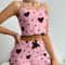 2Piece Womens Love Print Sleepwear Set IndustrialGrade Comfort Breathability 18