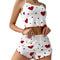 2Piece Womens Love Print Sleepwear Set IndustrialGrade Comfort Breathability 19