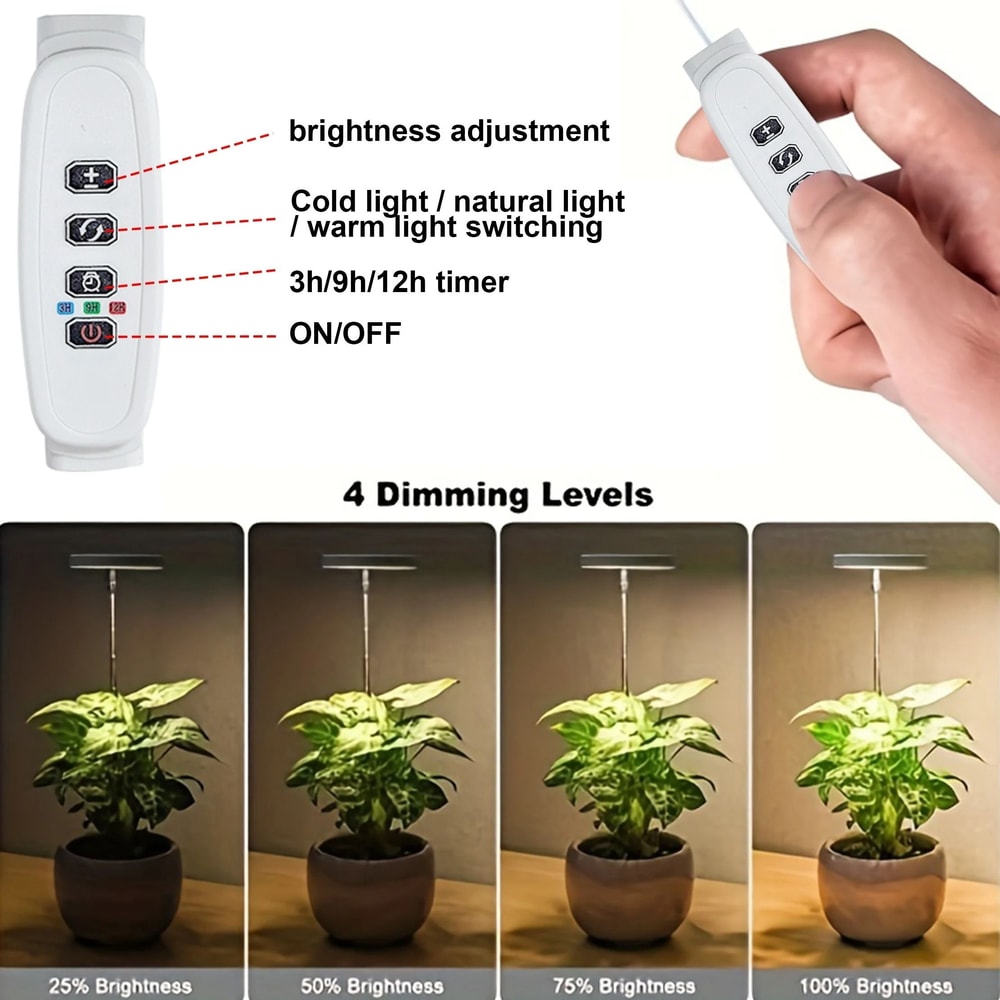 Full Spectrum LED Ring Grow Light Industrial Grade Indoor Plant Support 2