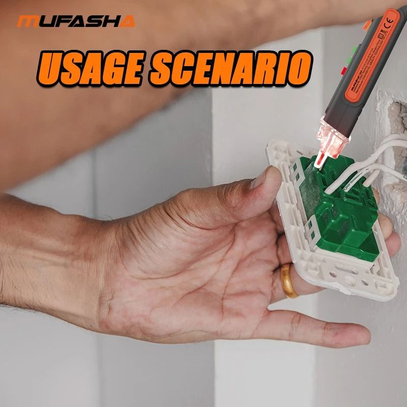MUFASHA NonContact Voltage Detector Industrial Grade Electrical Tester 3