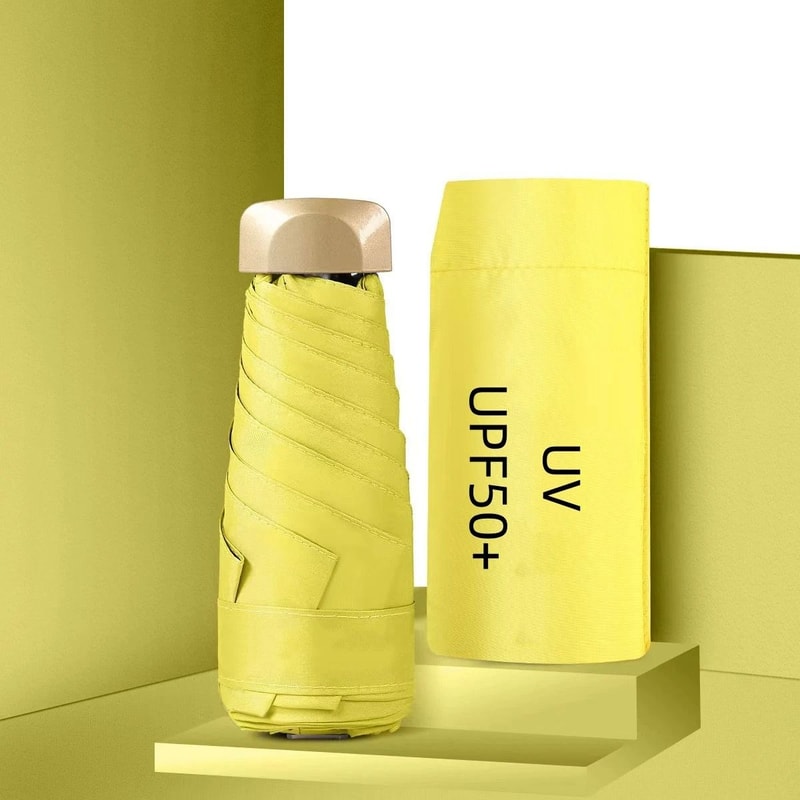 Mini Pocket Sun And Rain Capsule Umbrella With Vinyl UV Protection 13