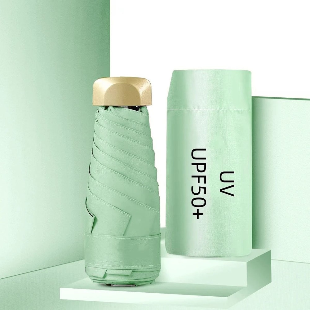 Mini Pocket Sun And Rain Capsule Umbrella With Vinyl UV Protection 7