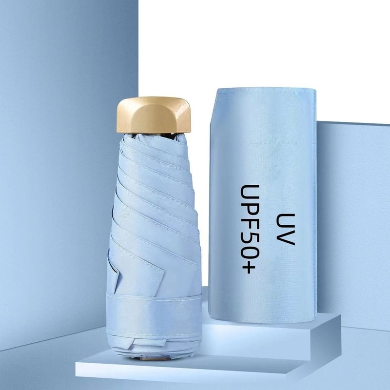 Mini Pocket Sun And Rain Capsule Umbrella With Vinyl UV Protection 15