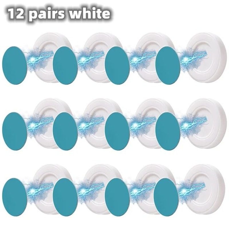 Magnetic Wall Mount Remote Control Invisible Holder And Strong Organizer Hooks 12