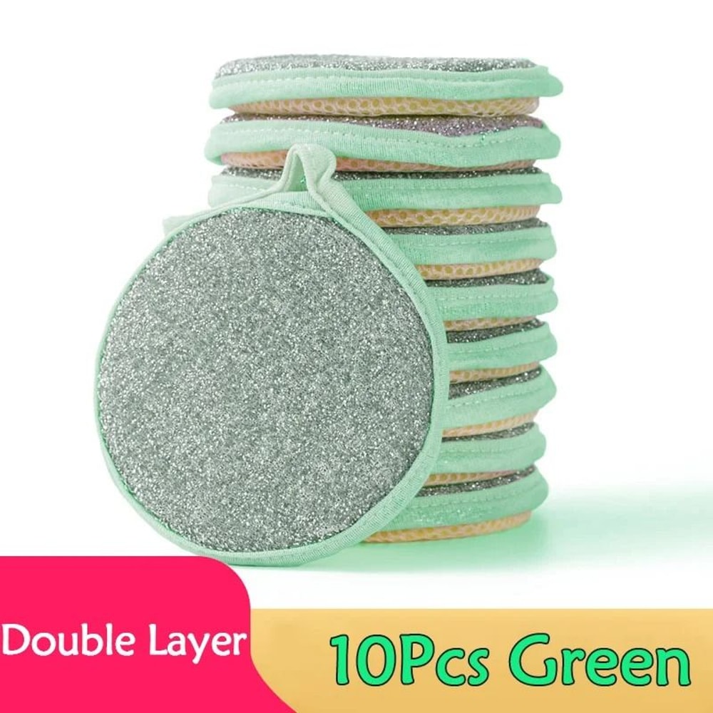Double Sided Dishwashing Sponge And Kitchen Scrubbing Brush Set 7