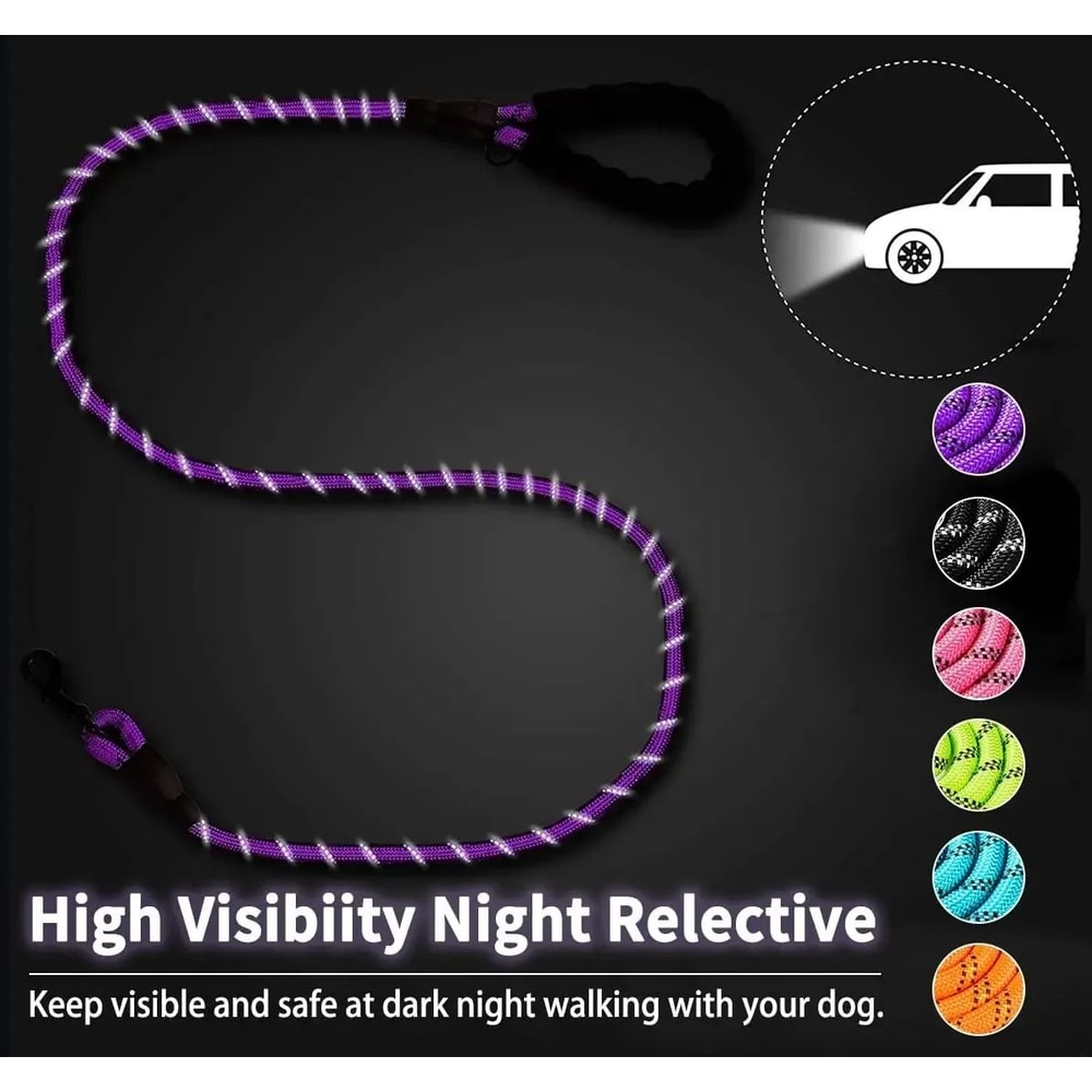 Reflective Heavy Duty Climbing Rope Dog Leash For Big And Medium Dogs 5