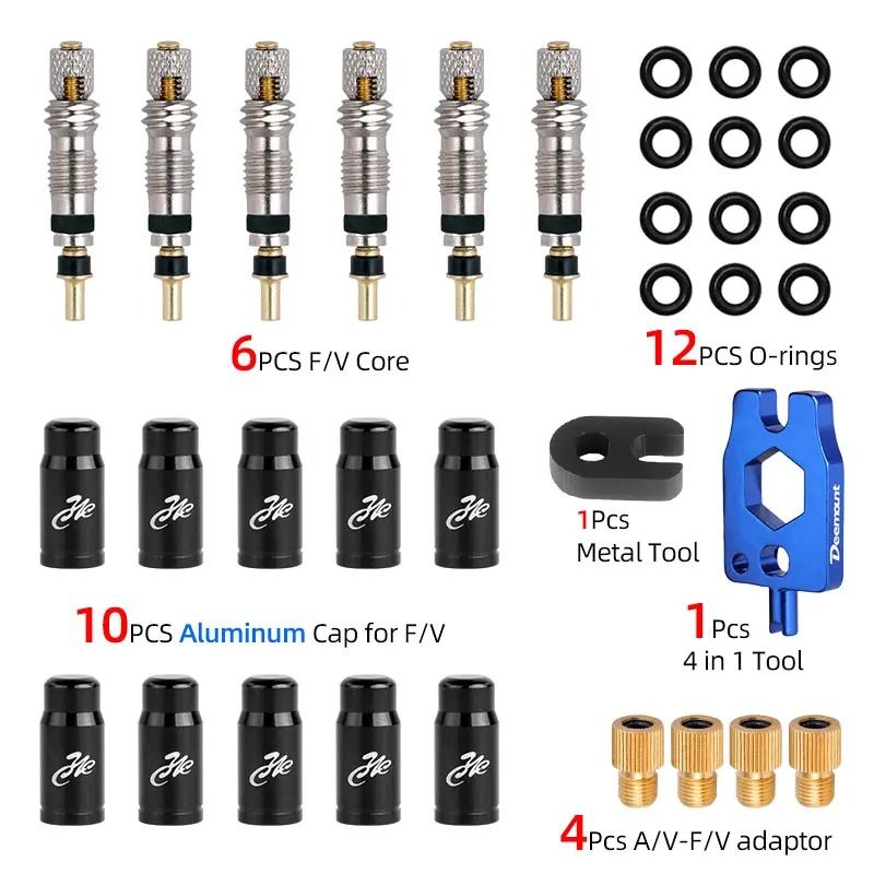 Industrial Grade Presta Valve Core Replacement Service Tool Set 11