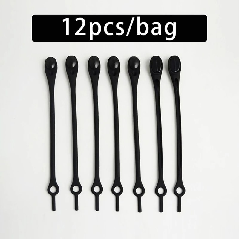 Elastic NoTie Silicone Shoelaces 12Piece MultiPack 7