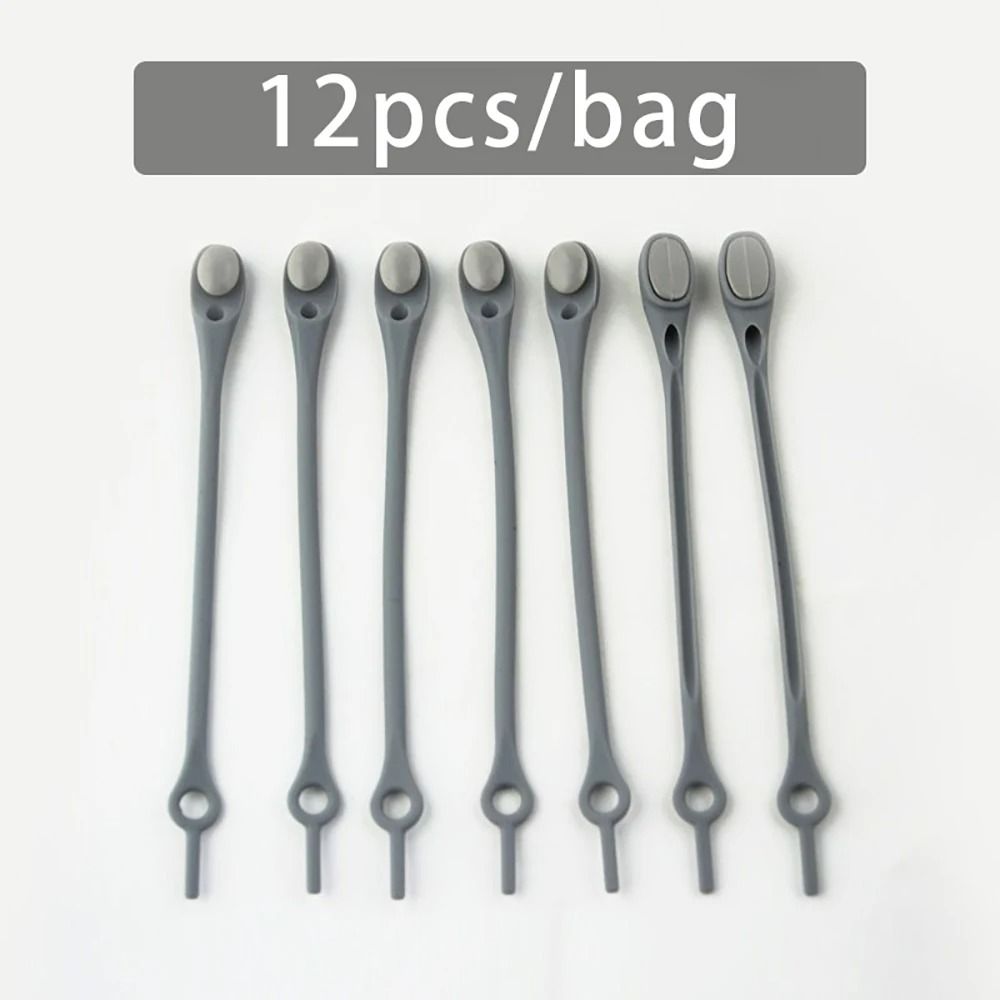 Elastic NoTie Silicone Shoelaces 12Piece MultiPack 8