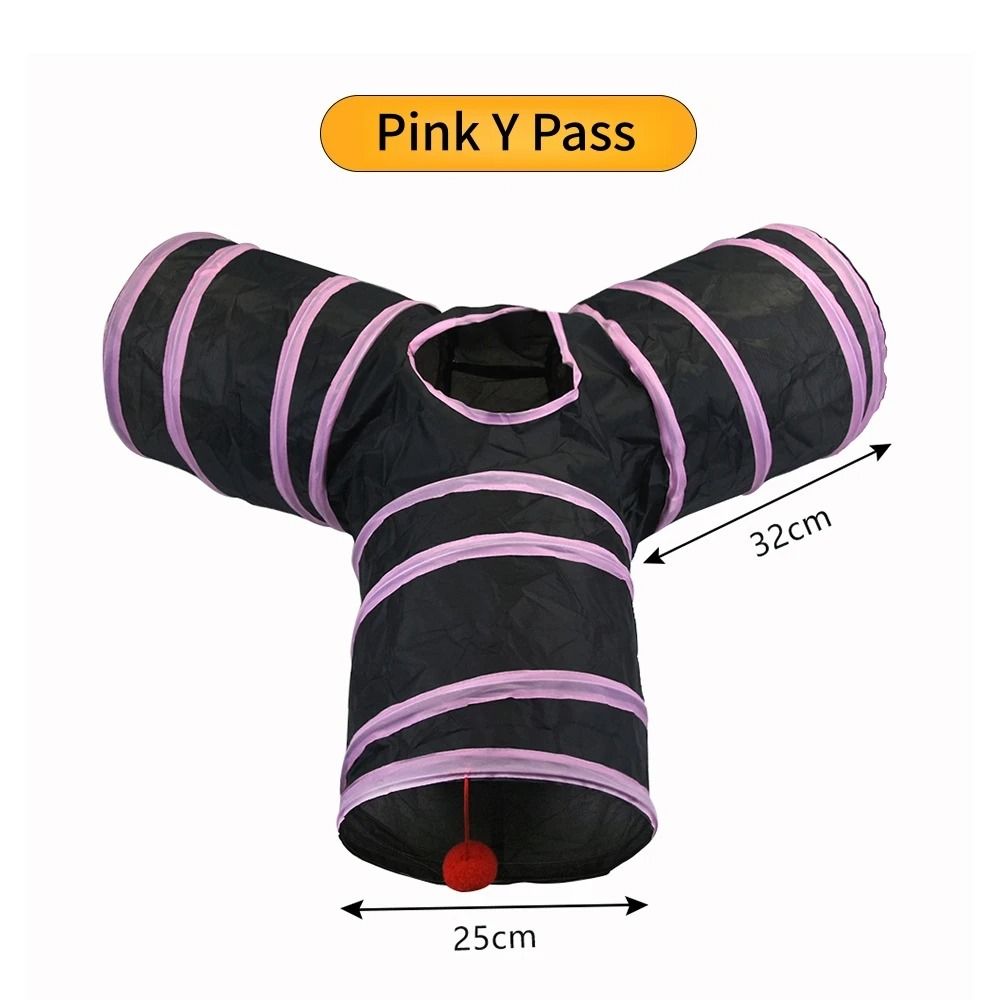 Foldable Cat Tunnel Breathable Pet Play Tube 17