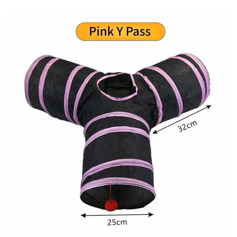 Foldable Cat Tunnel Breathable Pet Play Tube 17