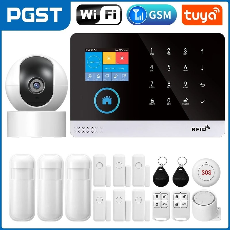 PGST 103 4G WiFi GSM Home Security Alarm System 18