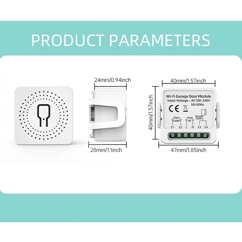 WG01 Tuya Smart Life Garage Door Opener Controller 3