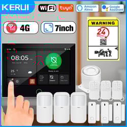 kerui 7-inch ips touchscreen 4g+wifi smart home alarm system (g70)
