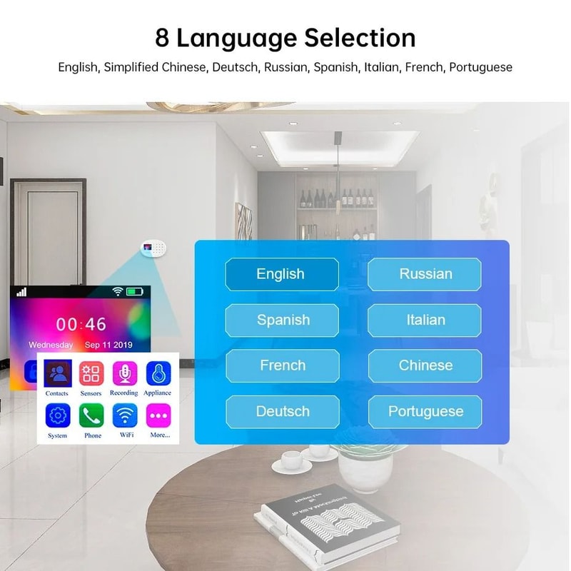 KERUI 433MHz WiFi GSM Smart Home Security System 4