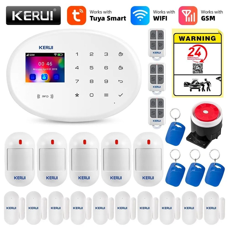 KERUI 433MHz WiFi GSM Smart Home Security System 11