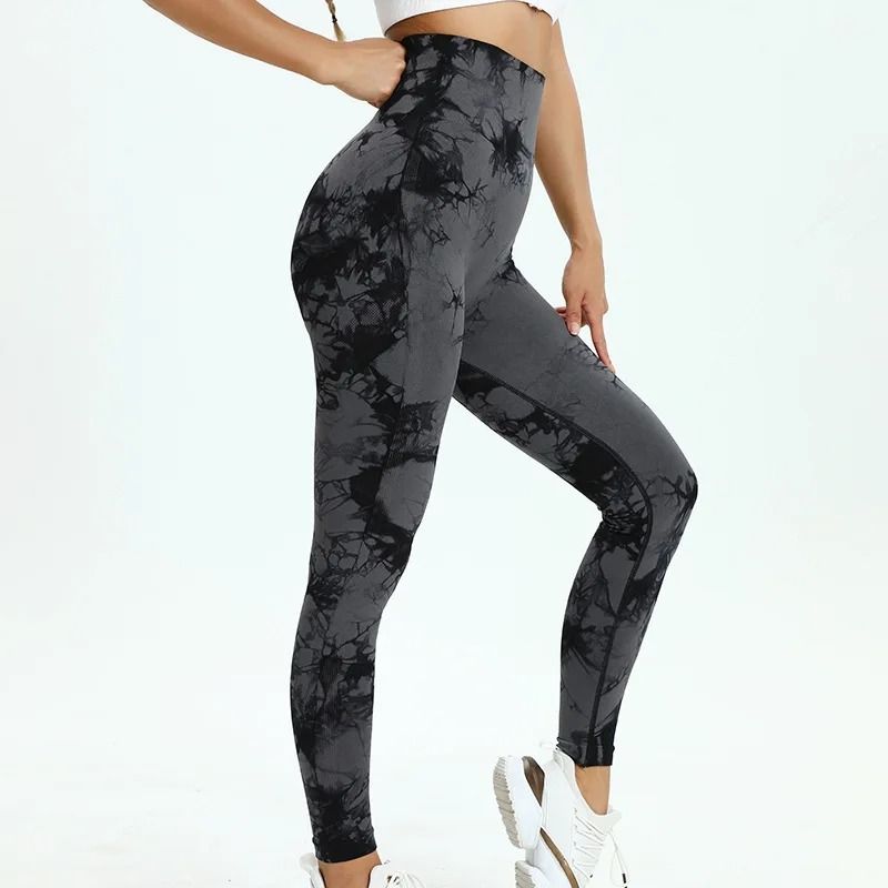 Womens Seamless TieDye Yoga Leggings 9