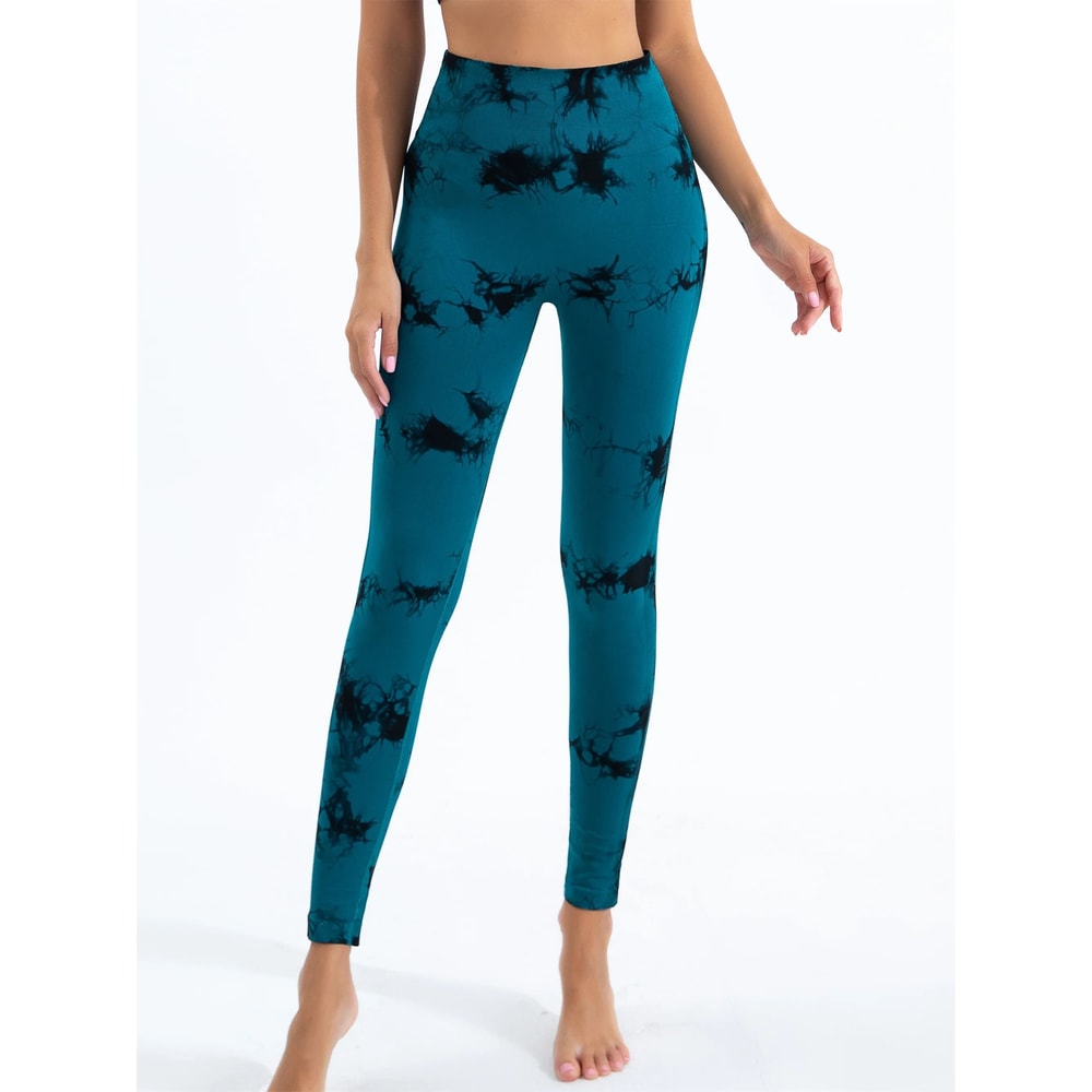 Womens Seamless TieDye Yoga Leggings 10