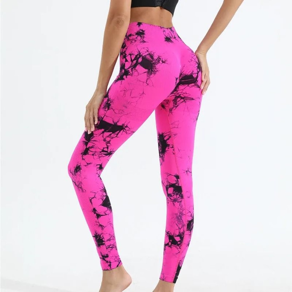 Womens Seamless TieDye Yoga Leggings 11