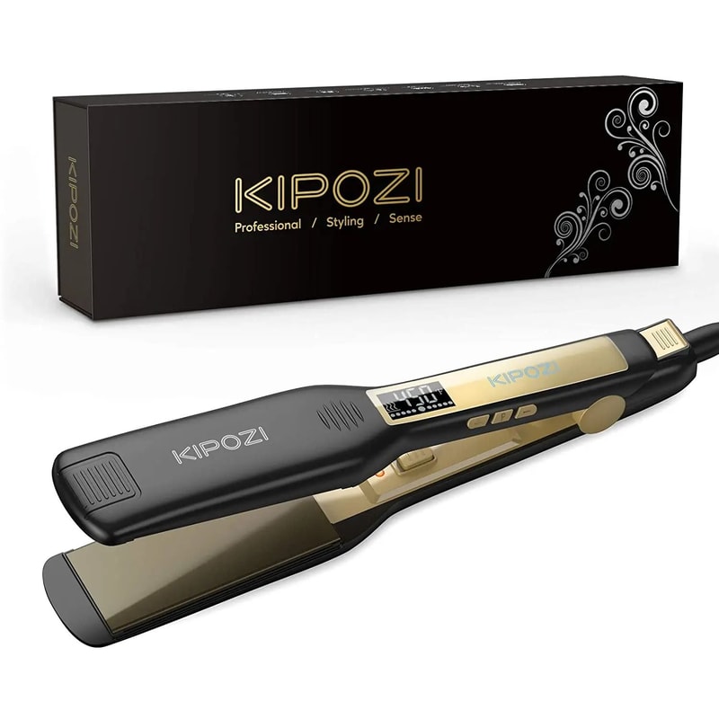 KIPOZI Professional Titanium Flat Iron Hair Straightener 6