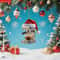 3pcs 2D Acrylic Christmas Coffee Machine Pendants 0