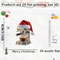 3pcs 2D Acrylic Christmas Coffee Machine Pendants 4