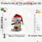 3pcs 2D Acrylic Christmas Coffee Machine Pendants 6
