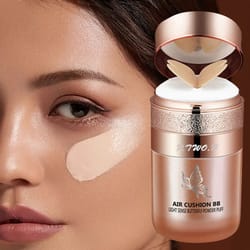 air cushion bb cream with butterfly powder puff