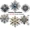 6pcs Acrylic Christmas Snowflake Ornaments 2