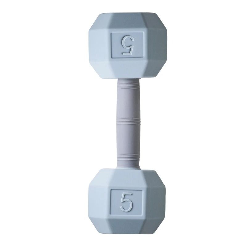 Baby Silicone Teething Dumbbell Rattle Toy 9