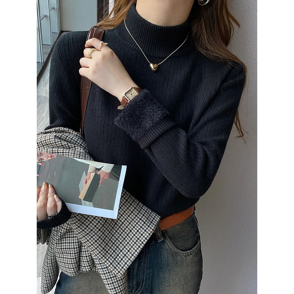 Womens Winter Thermal Turtleneck Sweater 10