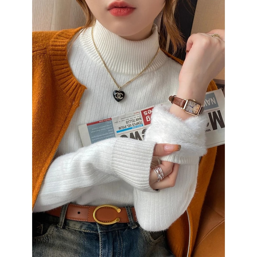 Womens Winter Thermal Turtleneck Sweater 3