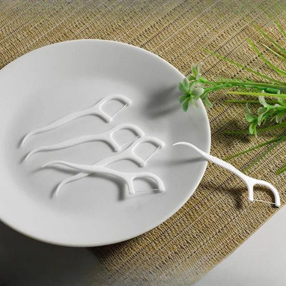 Dental Floss Polymer Disposable Toothpick Set 2