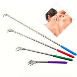 2pcs stainless steel telescopic back scratcher set