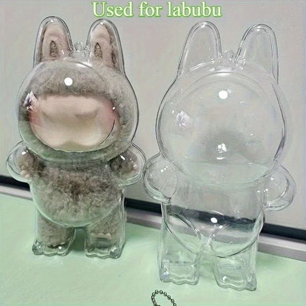 Transparent Protective Storage Cover For Labubu Monster Doll 0