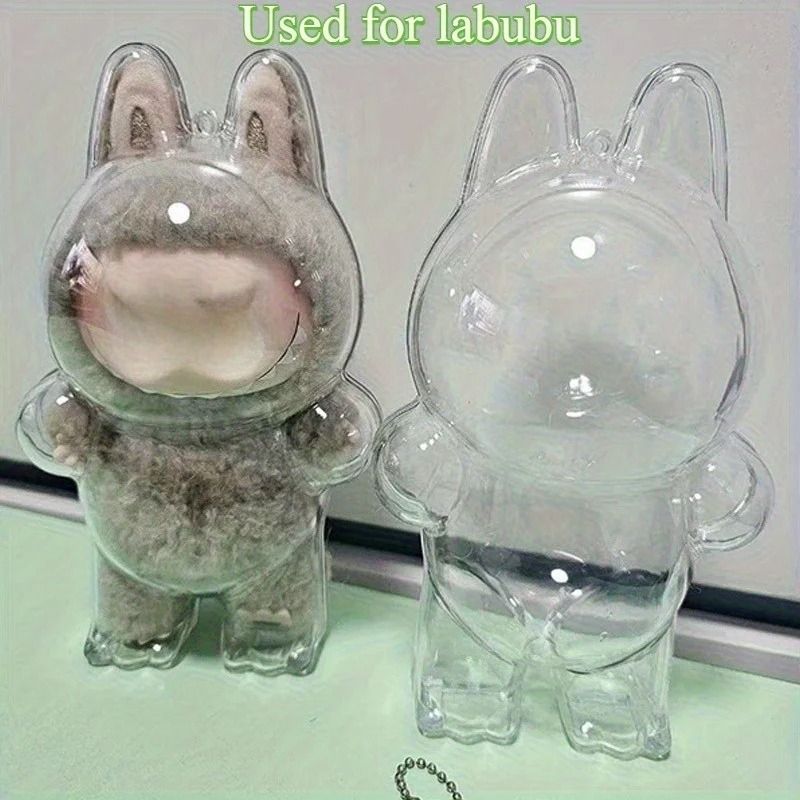 Transparent Protective Storage Cover For Labubu Monster Doll 0